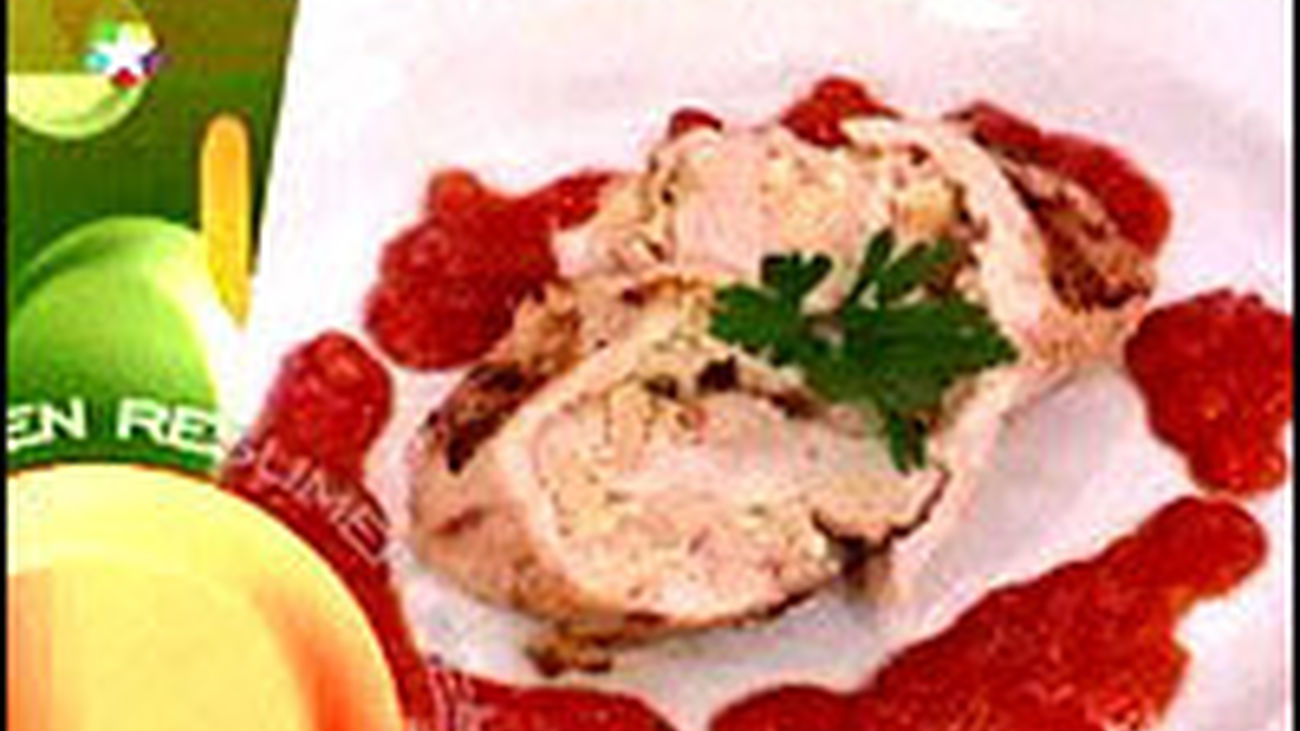 Receta: Pechugas de pollo rellenas de marisco