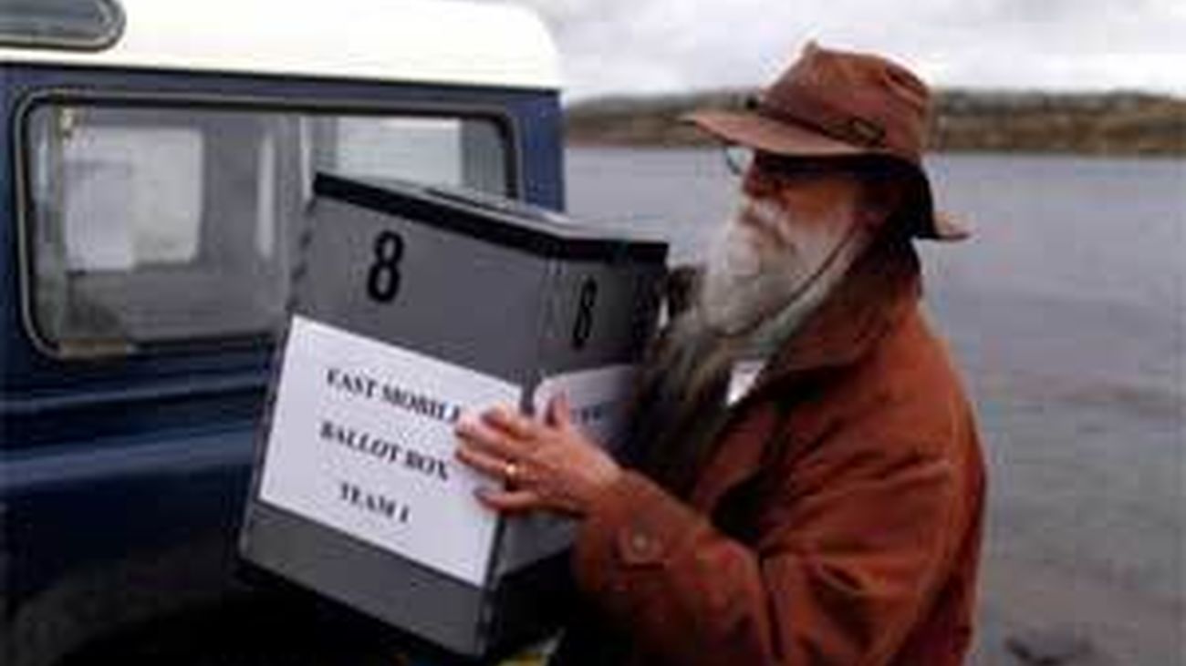 Segunda jornada de votación en las Malvinas en el referendo sobre su soberanía