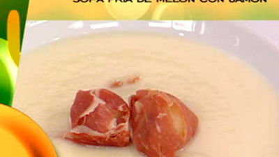 Receta: Sopa de melón fría con jamón