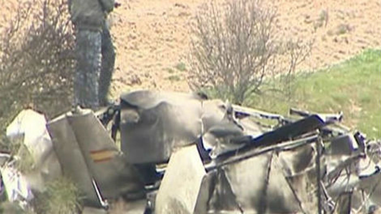 Avioneta Álamo accidentada