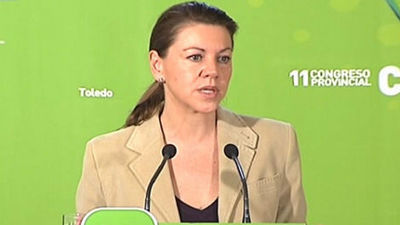 Cospedal avisa de que incitar a los jóvenes a la violencia es "irresponsable"