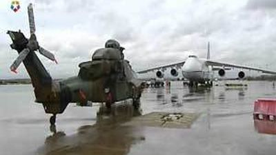Tres helicópteros "Tigre" salen hacia Afganistán para proteger a as tropas española en su repliegue