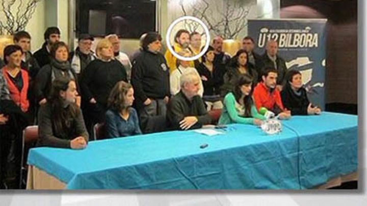 Miembros de la Plataforma de Afectados por la Hipoteca apoyaron a los presos de ETA