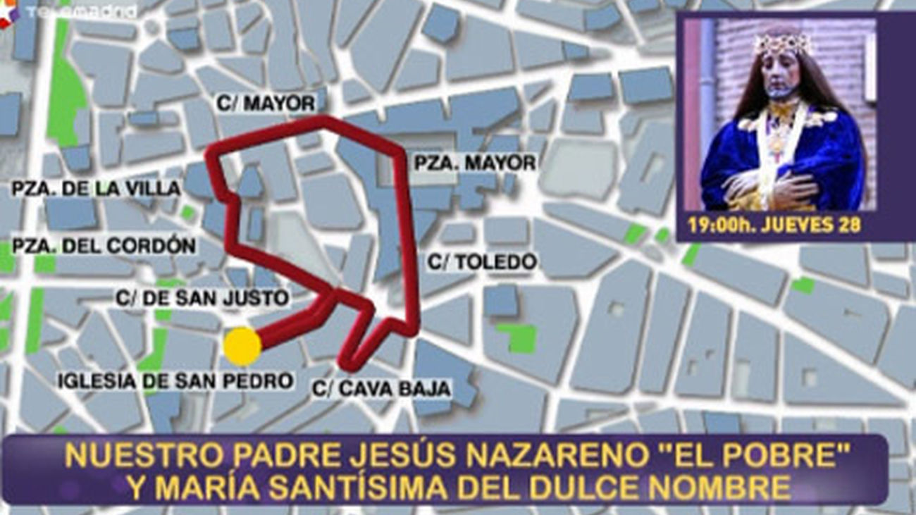 Las procesiones ocasionarán cortes y desvíos de tráfico en el centro