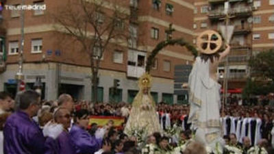 La Procesión del Encuentro de Móstoles pone el broche final a la Semana Santa