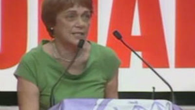 Dori Benegas, abogada de la plataforma Stop Desahucios en Valladolid y con una estrecha relación con el entramado etarra