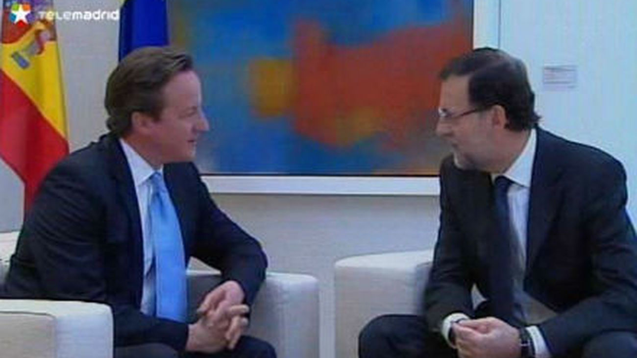 La economía,  eje del encuentro en Madrid entre Cameron y Rajoy