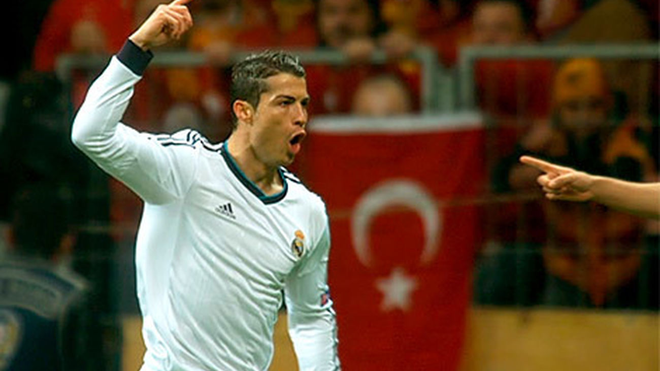 Crsitiano Ronaldo celebra un gol ante el Galatasaray en Champions League