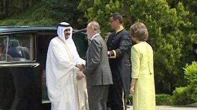 El Rey ha hablado varias veces con el  emir de Qatar en los últimos días