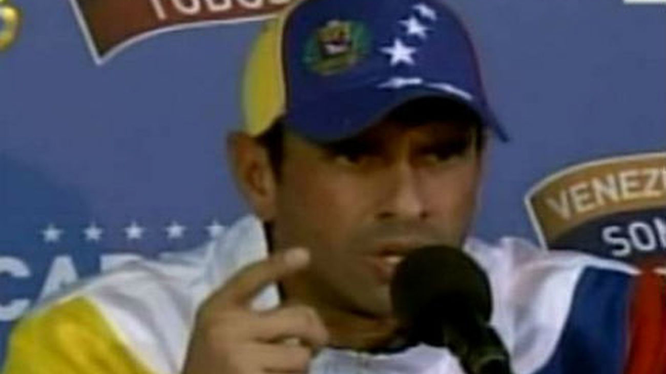 Capriles se ofrece a dialogar con el Gobierno y anula la convocatoria de una marcha
