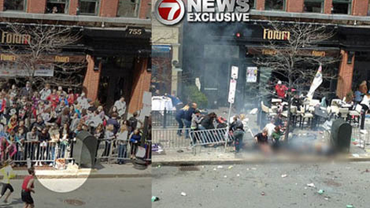 ¿Es esta la segunda bomba Boston momentos antes de que estallara?