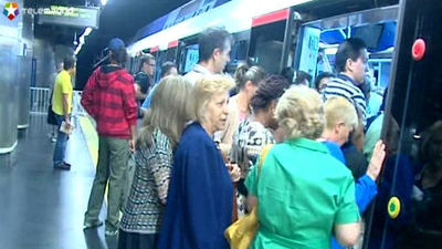 Arrancan los paros parciales en Metro con el 95% de los trenes en circulación