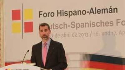 El Príncipe pide huir de "actitudes insolidarias" para superar la crisis en Europa