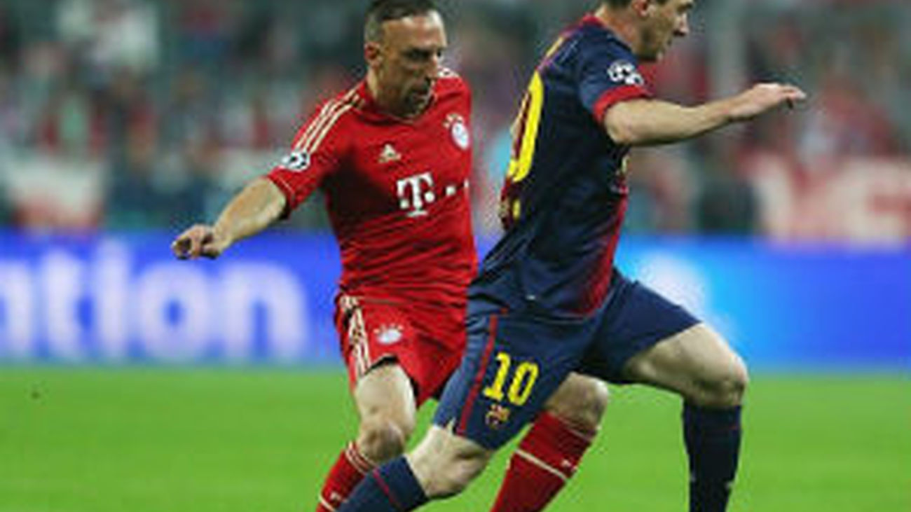 Messi ante el Bayern