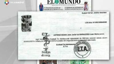 ETA certificó con un recibo el cobro de los 54.000 euros del bar Faisán