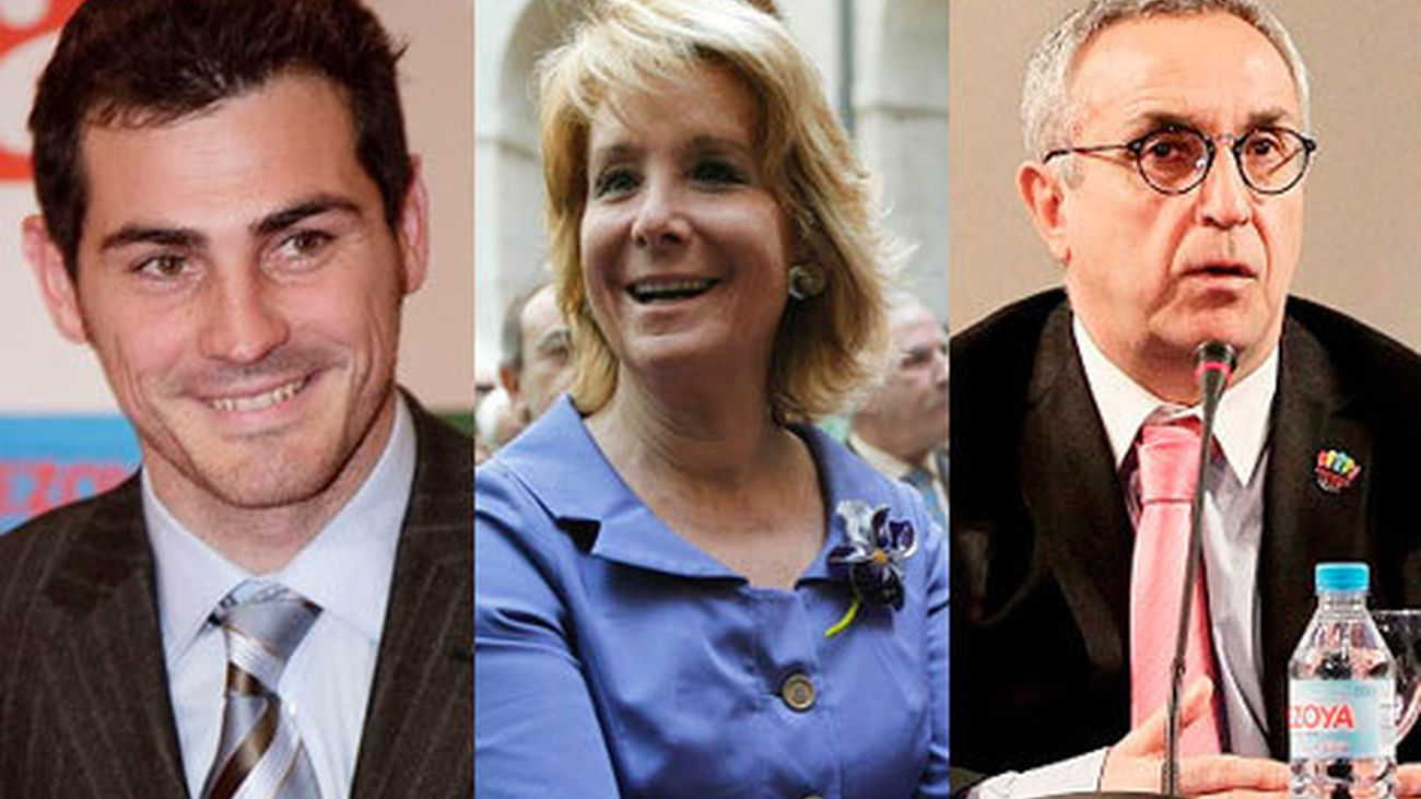 Aguirre, Casillas y el COE, distinguidos con las medallas de Oro de Madrid