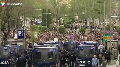 Cinco detenidos en la protesta "Asedia el Congreso"