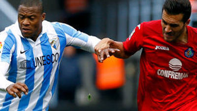 2-1. El Getafe se aleja de Europa tras caer en Málaga