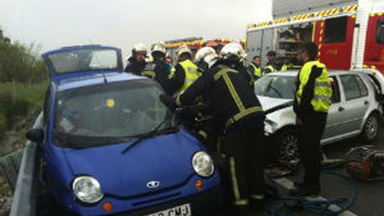 Accidente múltiple en la A-5