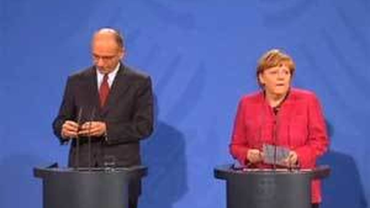 Merkel afirma ante Letta que los ajustes y el crecimiento son complementarios