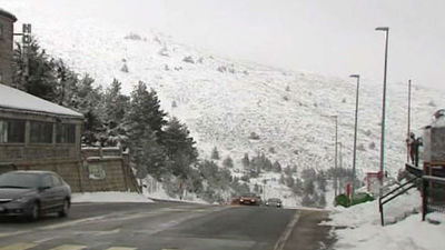 La sierra de Madrid en prealerta por la nieve más allá de los 1.100 metros