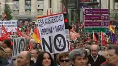 Los sindicatos salen a la calle para pedir empleo y democracia