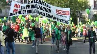 La huelga educativa arranca esta noche con encierros en colegios y facultades