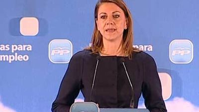 Cospedal avisa a sus barones: "El apoyo al Gobierno no es negociable"