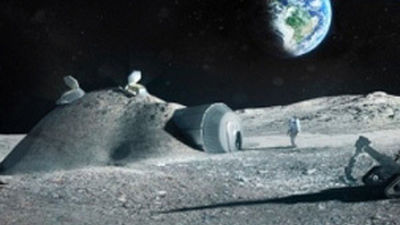 Quieren construir una base lunar enviando una impresora 3D