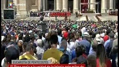 El papa dice a fieles que ha experimentado con ellos la belleza de la unidad