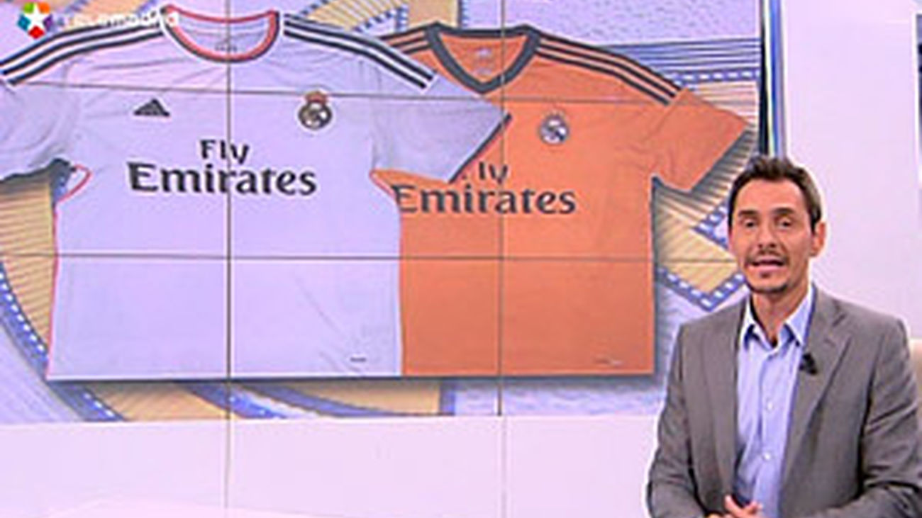 La nueva equipación del Real Madrid: blanca, azul y naranja
