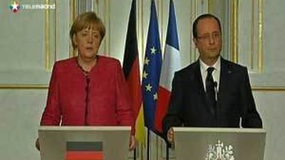 Merkel y Hollande aceleran el fondo contra el paro juvenil y la unión bancaria