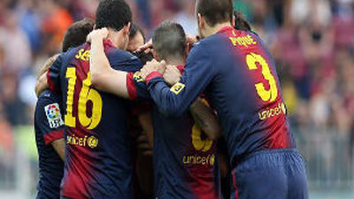 4-1. El Barça se pone a cien en quince minutos