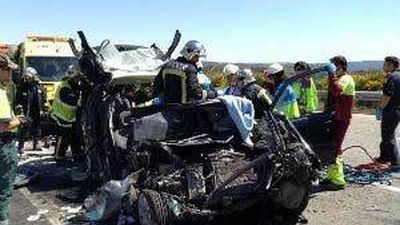 Dos fallecidos en un accidente de tráfico en la A-1, en La Cabrera