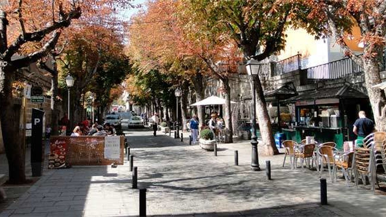 Calle Floridablanca, en San Lorenzo de El Escorial