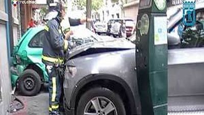 4 heridos en el barrio de Salamanca por confundir el acelerador con el freno