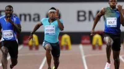 Gatlin bate a Bolt en los 100 metros de Roma