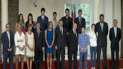 Rajoy preside la firma del plan ADO para Río 2016 ante medallistas españoles