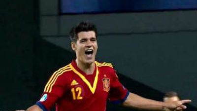 1-0. Morata mete a España en semifinales del Europeo sub'21