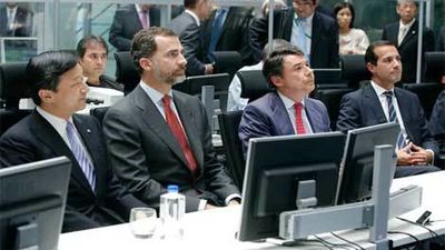 González muestra al Príncipe Naruhito y a Don Felipe la gestión del agua de Madrid