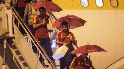 Gran expectación por la llegada de España a Brasil