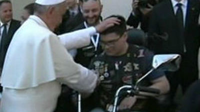 El Papa bendice a cientos de moteros y sus Harley-Davidson en el Vaticano