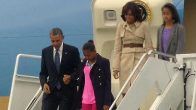 Obama llega a Belfast para una corta visita y asistir a la cumbre del G8