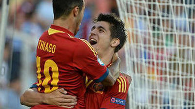 Thiago: "Creo que no marcaba un hat-trick desde infantiles"