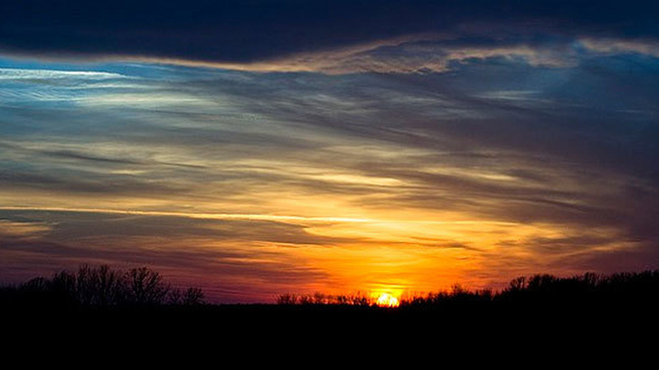 Puesta de sol en el valle de la Fuenfría