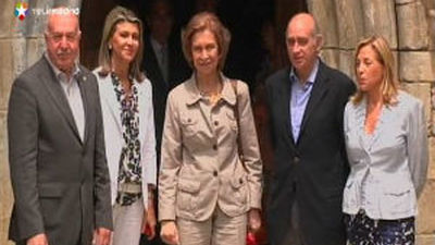 La Reina visita las zonas dañadas por la riada en Huesca y el Valle de Arán