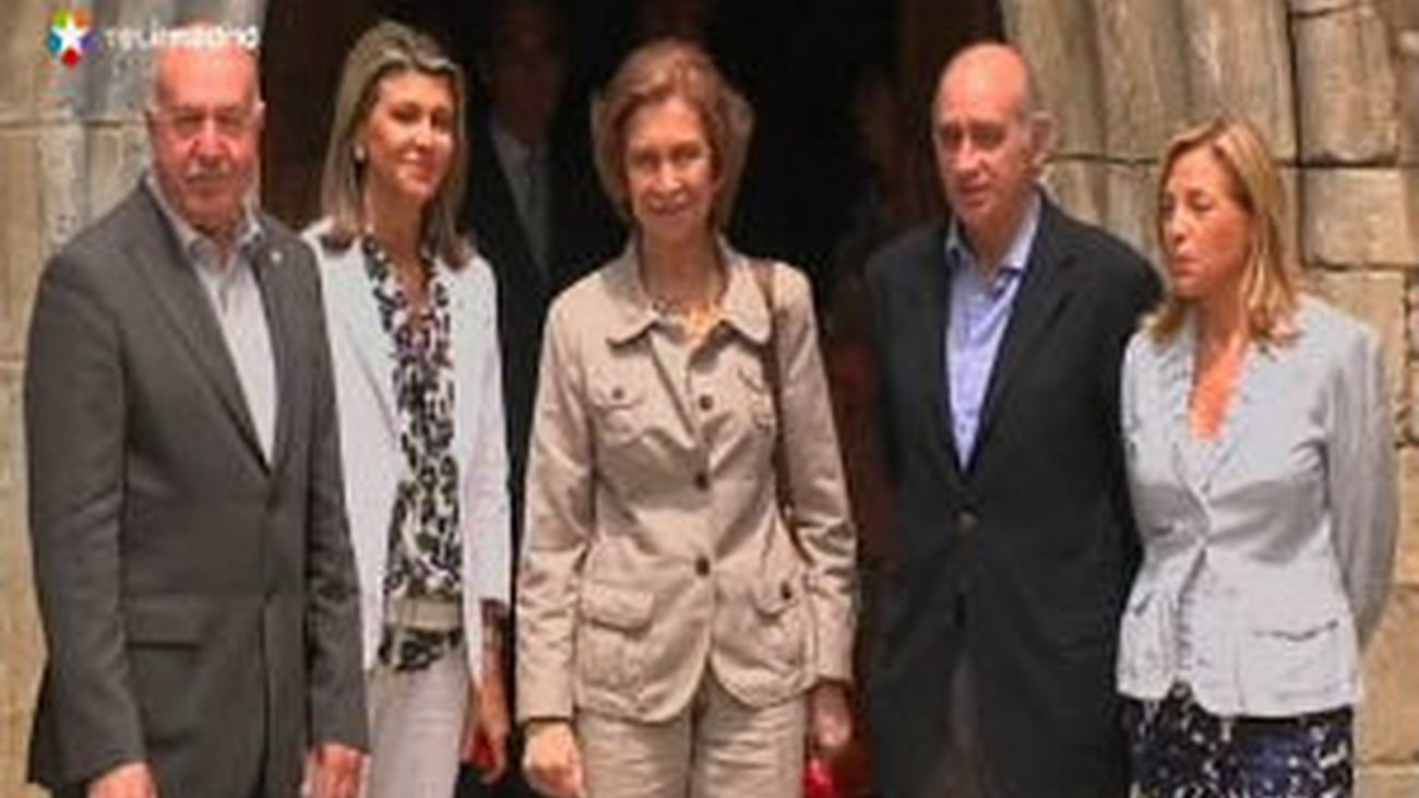 La Reina visita las zonas dañadas por la riada en Huesca y el Valle de Arán