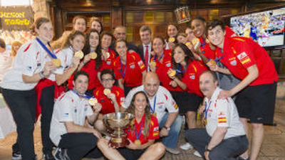 La campeonas de Europa ya están en casa