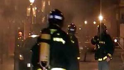 Incendio en una galería subterránea de cableado eléctrico en Lavapiés