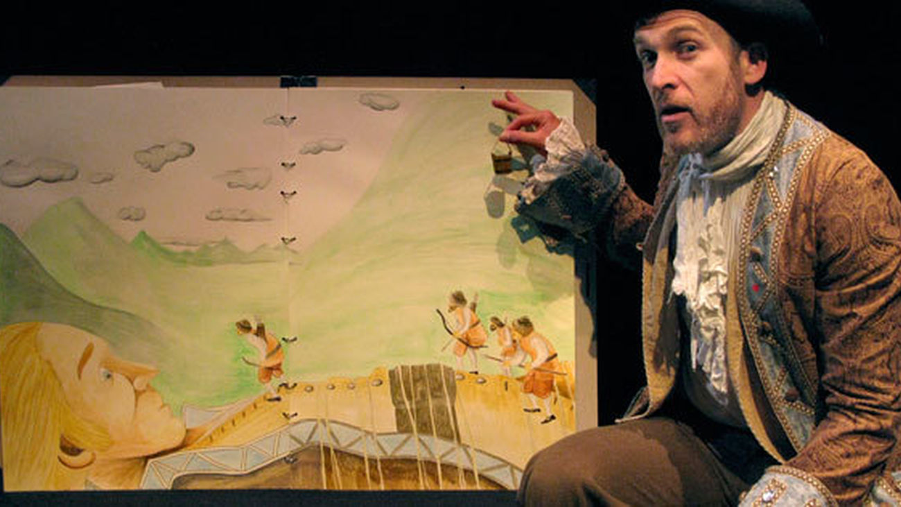 Álex Tormo interpreta a Gulliver en el teatro Guindalera